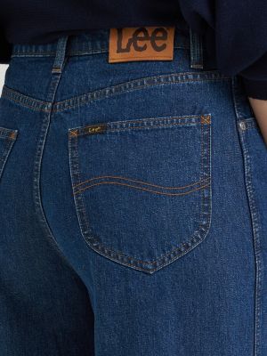 Women's Premium High Rise Loosest Straight Jean in Laugh Riot