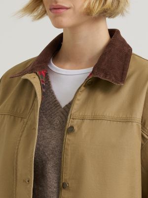 Women's Premium Flannel Lined Chore Coat