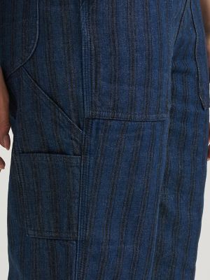 Women's Premium Hickory Stripe Slim Straight Overall