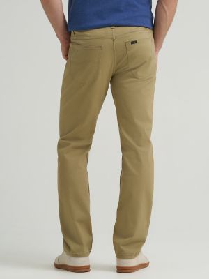 Men's Lee Regular Straight Jean with Comfort Stretch in KC Khaki