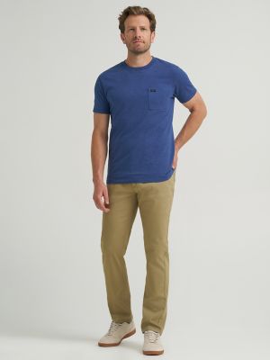 Men's Lee Regular Straight Jean with Comfort Stretch in KC Khaki