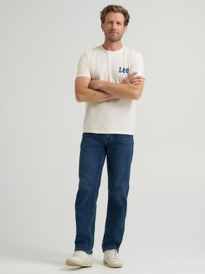 Men's Lee Relaxed Straight Jean with Comfort Stretch in Otto