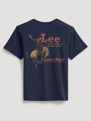 Men's Fearless Riders Graphic Tee in Dark Sapphire