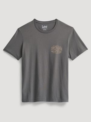 Men's Distillers Graphic Tee in Gunmetal