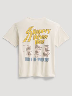 Men's Bon Jovi Graphic Tee in Marshmallow alternative view