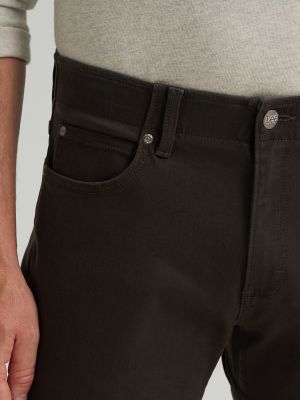 Men's Extreme Motion Straight Fit Tapered Leg Jean in Chocolate Torte alternative view 5