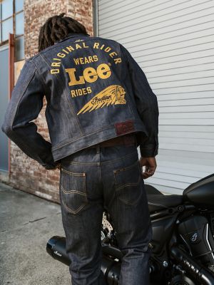Men's Lee&reg; x Indian Motorcycle 101Z Rider&trade; Jean in Raw Selvedge