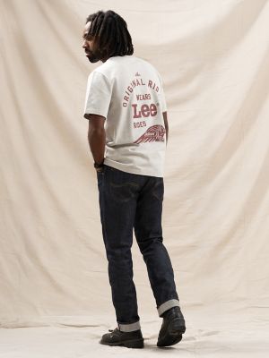 Men's Lee&reg; x Indian Motorcycle 101 Tee in Oatmeal Heather