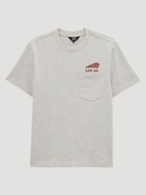 Men's Lee&reg; x Indian Motorcycle 101 Tee in Oatmeal Heather