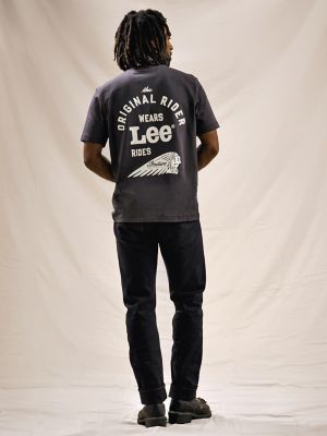 Men's Lee&reg; x Indian Motorcycle 101 Tee in Washed Black