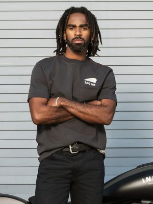 Men's Lee&reg; x Indian Motorcycle 101 Tee in Washed Black