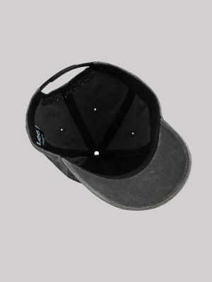 Washed Out Logo Dad Cap:Black:One Size alternative view 3
