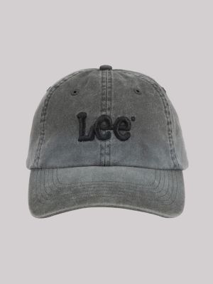 Washed Out Logo Dad Cap:Black:One Size main view