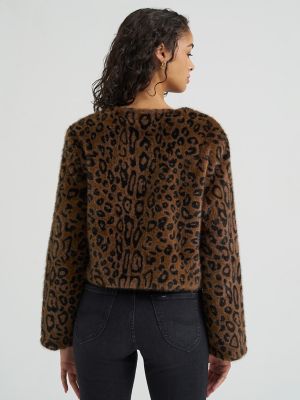 Women's Premium Cropped Fur Jacket