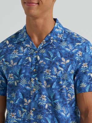 Men's Toucan Print Camp Shirt