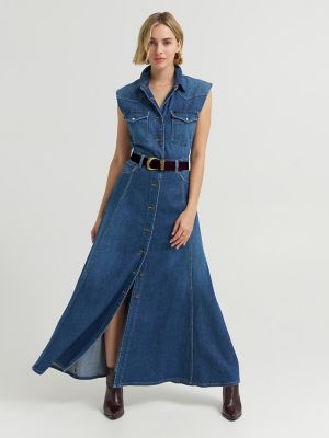 Women's Belted Midi Shirt Dress from Lee - $69.99