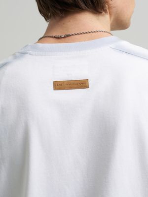 Men's Lee&reg; x Feng Chen Wang Oversized Logo Tee in White alternative view 5