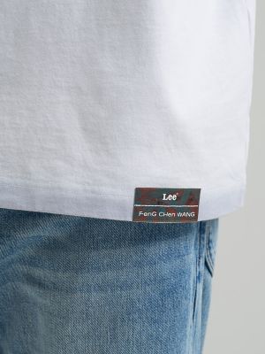 Men's Lee&reg; x Feng Chen Wang Oversized Logo Tee in White alternative view 6