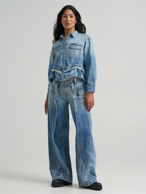Women's Lee&reg; x Feng Chen Wang Denim Peplum Shirt