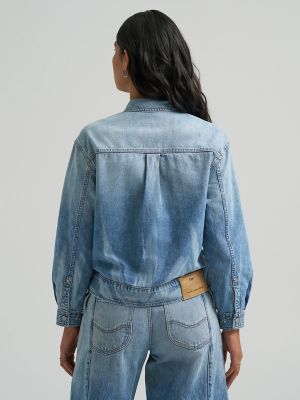 Women's Lee&reg; x Feng Chen Wang Denim Peplum Shirt