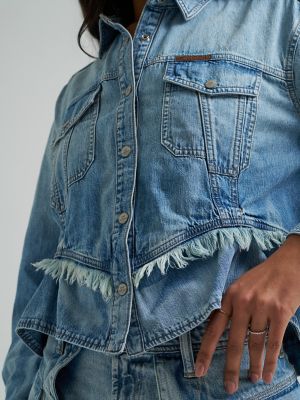 Women's Lee&reg; x Feng Chen Wang Denim Peplum Shirt
