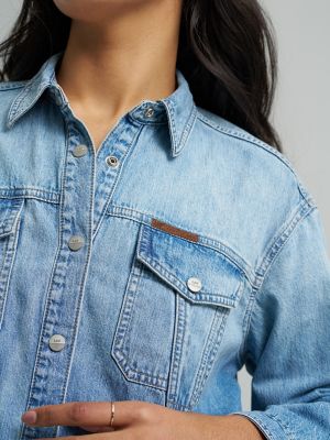 Women's Lee&reg; x Feng Chen Wang Denim Peplum Shirt