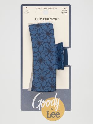 Goody x Lee Large Claw Clip 1ct:Indigo Floral:One Size alternative view 4