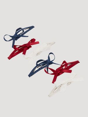 Goody x Lee Bow Snap Clips 6ct:Multicolor:One Size alternative view