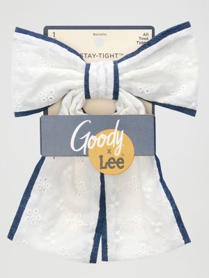 Goody x Lee Bow Barrette 1ct:White:One Size alternative view 2