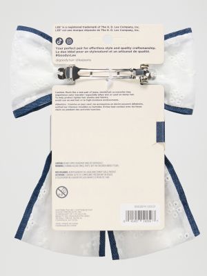 Goody x Lee Bow Barrette 1ct:White:One Size alternative view 3