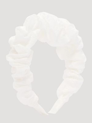 Women's Goody x Lee White Ruched Headband, 1ct