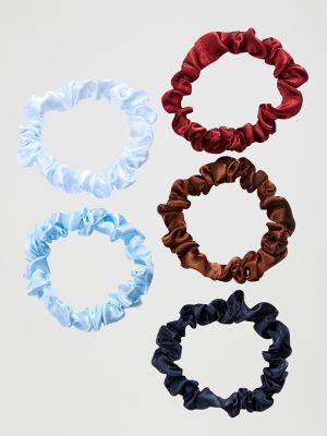 Goody x Lee Satin Thin Hair Scrunchies 5ct:Multicolor:One Size alternative view 4