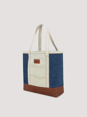 Womens Color Block Tote Bag:Jeansy:One Size alternative view