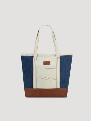 Women's Color Block Tote Bag