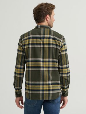 Men's Legendary All Purpose Flannel Shirt in Deep Depths Earth Khaki