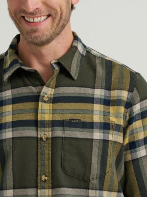 Men's Legendary All Purpose Flannel Shirt in Deep Depths Earth Khaki