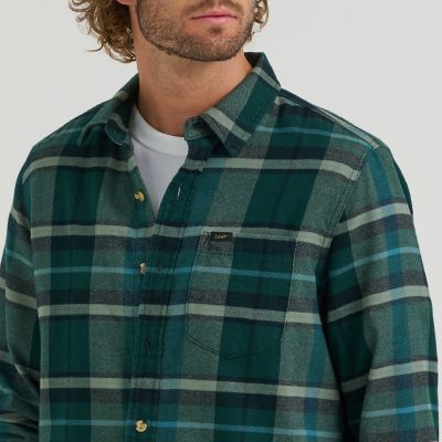 Men's Legendary All Purpose Flannel Shirt in Ponderosa Pine Hydro Plaid