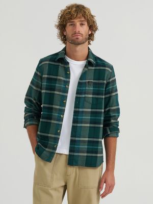Men's Legendary All Purpose Flannel Shirt in Ponderosa Pine Hydro Plaid