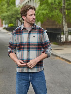 Men's Legendary All Purpose Flannel Shirt in Abbey Stone Hydro Plaid