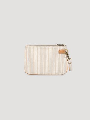 Women's Stripe Logo Wristlet Wallet