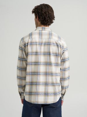 Men's Premium 91-J Worker Shirt in Ecru