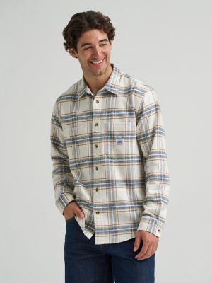 Men's Premium 91-J Worker Shirt in Ecru