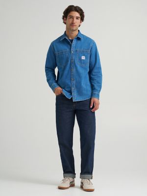 Men's Premium 91-J Worker Shirt in Tradewinds