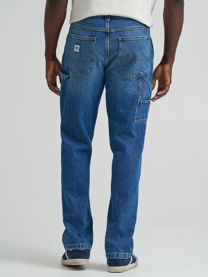 Men's 100% Cotton Loose Straight Carpenter Jean in Northern Sky