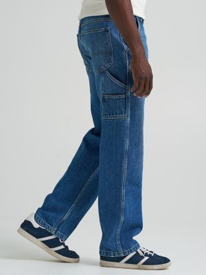 Men's 100% Cotton Loose Straight Carpenter Jean in Northern Sky