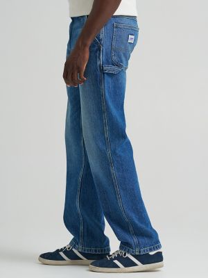 Men's 100% Cotton Loose Straight Carpenter Jean in Northern Sky