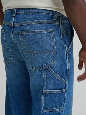 Men's 100% Cotton Loose Straight Carpenter Jean in Northern Sky