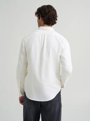 Men's Premium One Pocket Solid Shirt in Bright White