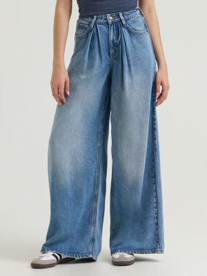 Women's Premium LQD Slouchy Pleated Trouser Jean