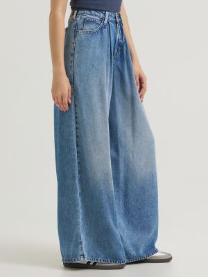 Women's Premium LQD Slouchy Pleated Trouser Jean